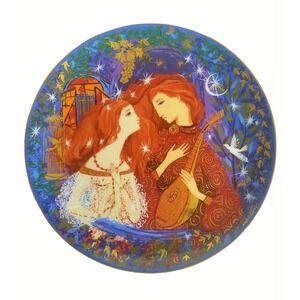 Romeo & Juliet Plate  Signed Russell Barrer 'Romantic Loves' Perenna Numbered